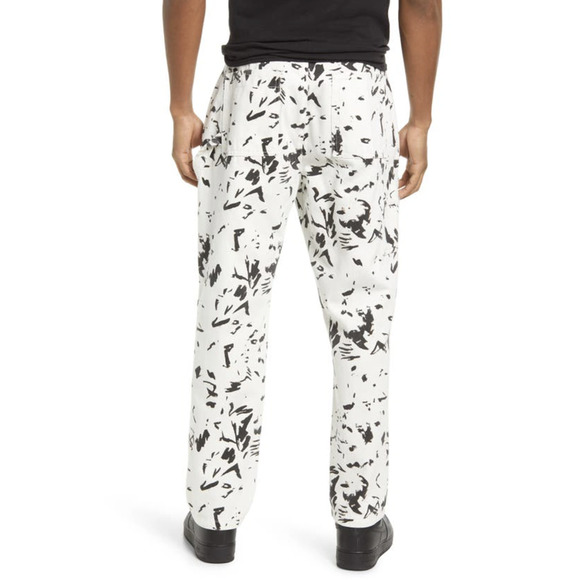 CRISTINA MARTINEZ GENDER INCLUSIVE ABSTRACT PRINT DENIM JEANS - Picture 2 of 16